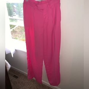 Hot pink ‘a new day’ trousers